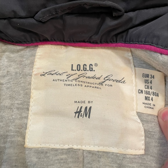 Grey H&M women’s jacket - size 4 - Picture 9 of 9